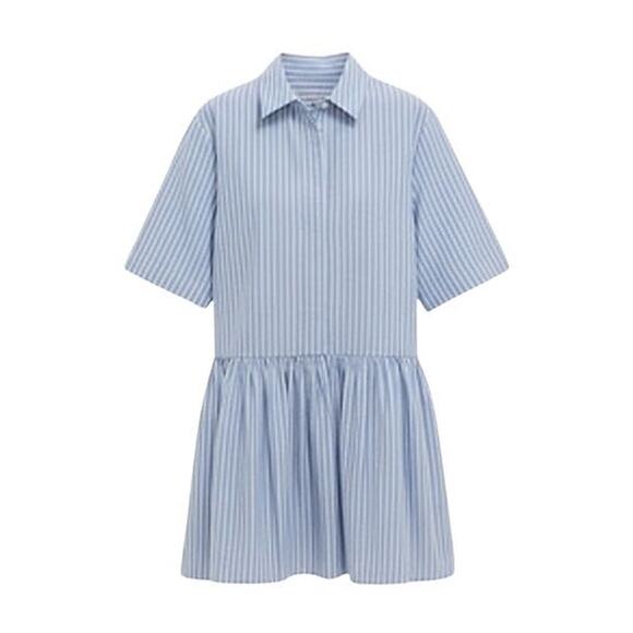TUCKERNUCK Blue Stripe Piper Shirt Dress Size XS NWT Retail $148 Tuckernuck - Picture 8 of 8